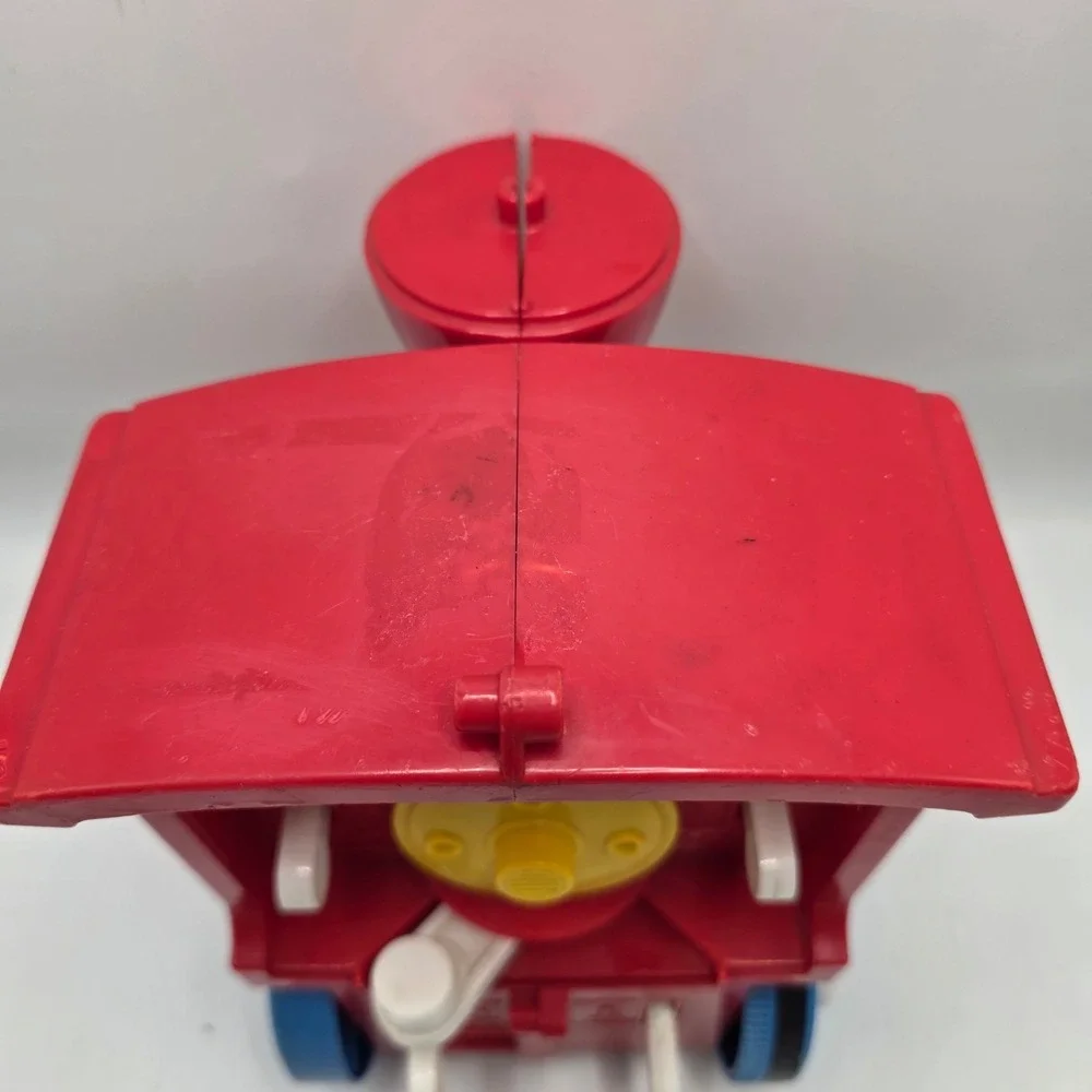 Tomy Chugga Chugga Toy Train Engine Red Vintage 80s Plastic Locomotive As Is